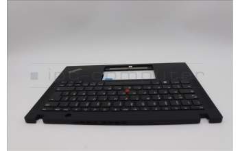 Lenovo 5M11M02956 C-Cover with keyboard, German, Black, UK
