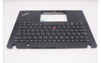 Lenovo 5M11M02971 C-Cover with keyboard, Italian, Black, UK