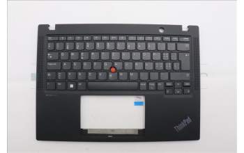 Lenovo 5M11M03007 C-Cover with keyboard, Switzerland, Black, UK