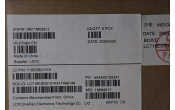 Lenovo 5M11M05812 MECH_ASM KBD BZL,WL,FPR,BK,SRX,HUN