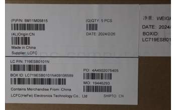 Lenovo 5M11M05815 MECH_ASM KBD BZL,WL,FPR,BK,SRX,ITA