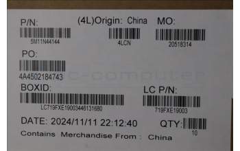 Lenovo 5M11N44144 Liquid rad left BKT 34L,HK