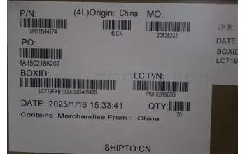 Lenovo 5M11N44174 Side Panel L Assy,TP,T7100,GP