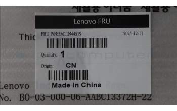 Lenovo 5M11N44519 Top cover Tiny V100q , AVC