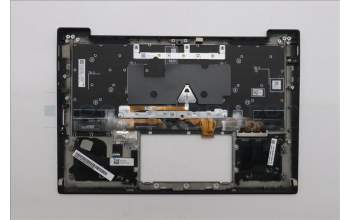 Lenovo 5M11N61095 C-Cover with keyboard, Hebrew, Deep Black, FingerPrint Reader, WLAN, US