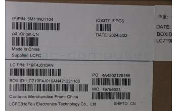 Lenovo 5M11N61104 C-Cover with keyboard, Nordic, Deep Black, FingerPrint Reader, WLAN, UK