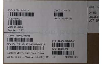 Lenovo 5M11N61110 C-Cover with keyboard, Switzerland, Deep Black, FingerPrint Reader, WLAN, UK