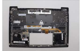 Lenovo 5M11N61118 C-Cover with keyboard, Arabic, Deep Black, FingerPrint Reader, WLAN, US