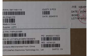 Lenovo 5M11N61119 MECH_ASM GRP_KBD_BZL_BEL_WL_DB_LTN