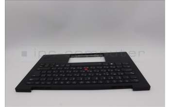 Lenovo 5M11N61121 C-Cover with keyboard, Bulgarian, Deep Black, FingerPrint Reader, WLAN, UK