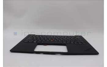 Lenovo 5M11N61127 C-Cover with keyboard,US English Euro,Deep Black,FingerPrint Reader,WLAN