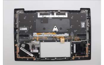 Lenovo 5M11N61154 C-Cover with keyboard, Canadian French 058, Deep Black, FingerPrint Reader, WWAN, UK