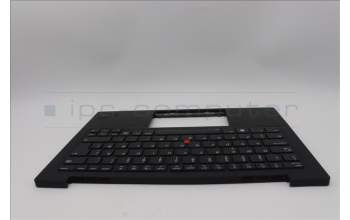 Lenovo 5M11N61161 C-Cover with keyboard, Danish, Deep Black, FingerPrint Reader, WWAN, UK