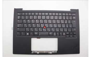 Lenovo 5M11N61173 C-Cover with keyboard, Japanese, Deep Black, FingerPrint Reader, WWAN, JP