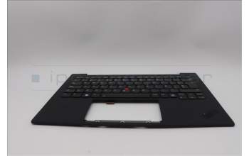Lenovo 5M11N61182 C-Cover with keyboard,Spanish,Deep Black,FingerPrint Reader,WWAN
