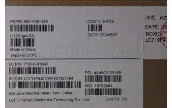 Lenovo 5M11N61189 MECH_ASM GRP_KBD_BZL_UKE_WW_DB_CHY
