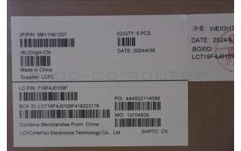 Lenovo 5M11N61207 C-Cover with keyboard, Hungarian, Deep Black, FingerPrint Reader, WWAN, UK