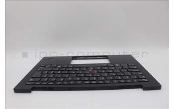 Lenovo 5M11N61207 C-Cover with keyboard, Hungarian, Deep Black, FingerPrint Reader, WWAN, UK