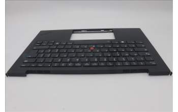 Lenovo 5M11N61209 C-Cover with keyboard, Italian, Deep Black, FingerPrint Reader, WWAN, UK