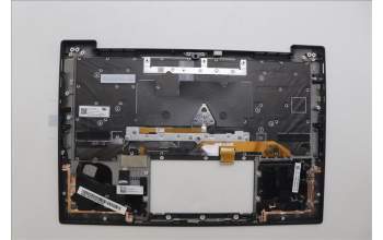 Lenovo 5M11N61217 C-Cover with keyboard, Russian, Deep Black, FingerPrint Reader, WWAN, US