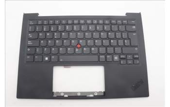 Lenovo 5M11N61219 C-Cover with keyboard, Spanish, Deep Black, FingerPrint Reader, WWAN, UK