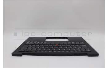 Lenovo 5M11N61220 C-Cover with keyboard, Swedish/Finnish, Deep Black, FingerPrint Reader, WWAN, UK