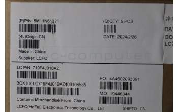 Lenovo 5M11N61221 C-Cover with keyboard, Switzerland, Deep Black, FingerPrint Reader, WWAN, UK