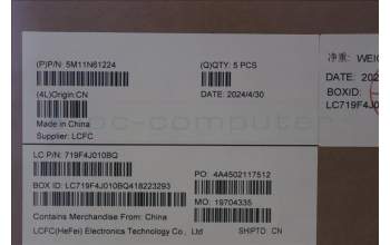 Lenovo 5M11N61224 C-Cover with keyboard, Turkish, Deep Black, FingerPrint Reader, WWAN, UK