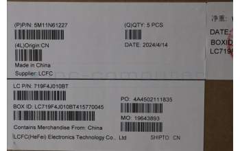 Lenovo 5M11N61227 C-Cover with keyboard, Ukraine, Deep Black, FingerPrint Reader, WWAN, US