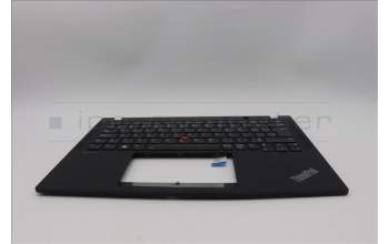 Lenovo 5M11N89420 C-Cover with keyboard, Canadian French English, Black, Backlight, UK