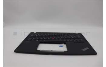 Lenovo 5M11N89423 C-Cover with keyboard,German,Black,Backlight