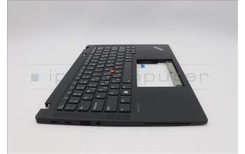 Lenovo 5M11N89426 C-Cover with keyboard, Greek, Black, Backlight, US