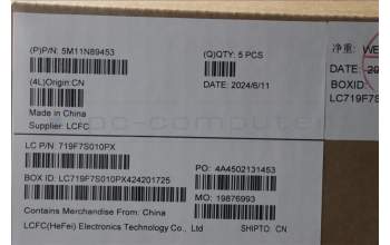 Lenovo 5M11N89453 C-Cover with keyboard, Norwegian, Black, Backlight, UK