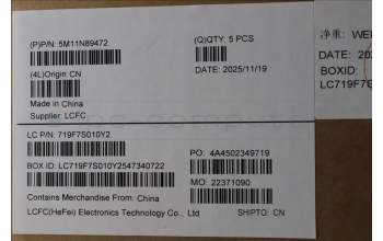 Lenovo 5M11N89472 MECH_ASM BL KB BK MG SWE/FIN PMX