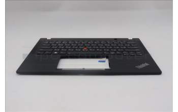 Lenovo 5M11N89492 C-Cover with keyboard, Ukraine, Black, Backlight, US