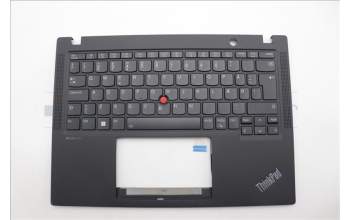 Lenovo 5M11N89518 C-Cover with keyboard, Danish, Black, Backlight, WWAN, UK