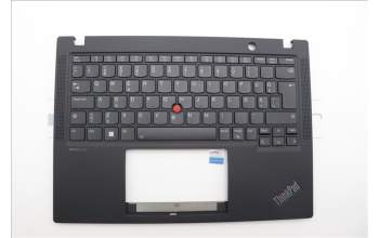 Lenovo 5M11N89524 C-Cover with keyboard, Estonian, Black, Backlight, WWAN, UK