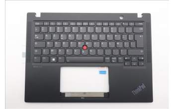Lenovo 5M11N89531 C-Cover with keyboard, French, Black, Backlight, WWAN, US