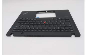 Lenovo 5M11N89531 C-Cover with keyboard, French, Black, Backlight, WWAN, US