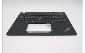 Lenovo 5M11N89586 C-Cover with keyboard, Switzerland, Black, Backlight, WWAN, UK
