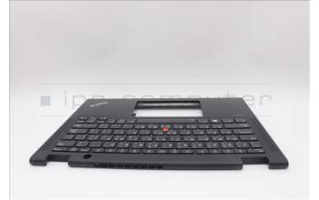 Lenovo 5M11N89832 C-Cover with keyboard, Arabic, Black, Backlight, US