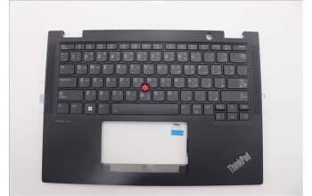 Lenovo 5M11N89833 C-Cover with keyboard, Arabic, Black, Backlight, US