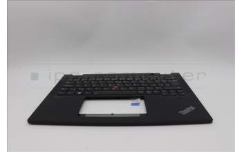 Lenovo 5M11N89848 C-Cover with keyboard, Czech Slovakian, Black, Backlight, UK