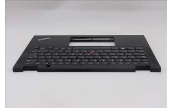 Lenovo 5M11N89884 C-Cover with keyboard, Italian, Black, Backlight, UK