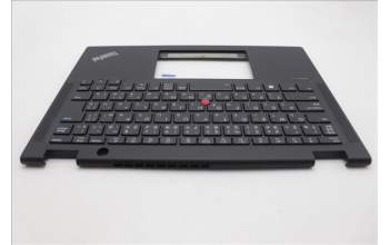 Lenovo 5M11N89887 C-Cover with keyboard, Japanese, Black, Backlight, JP