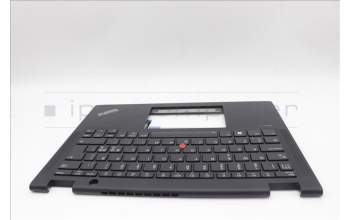 Lenovo 5M11N93093 C-Cover with keyboard, Nordic, Black, Backlight, UK