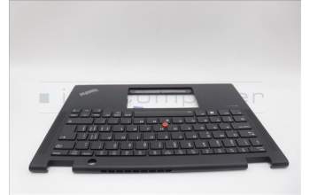 Lenovo 5M11N93111 C-Cover with keyboard, Switzerland, Black, Backlight, UK
