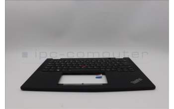 Lenovo 5M11N93159 C-Cover with keyboard, Estonian, Black, Backlight, WWAN, UK