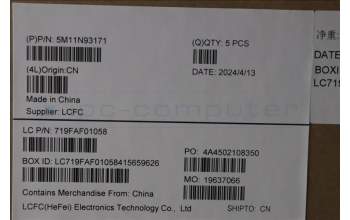 Lenovo 5M11N93171 MECH_ASM BL KB BK WW GER LTN