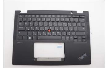 Lenovo 5M11N93177 C-Cover with keyboard, Hebrew, Black, Backlight, WWAN, US